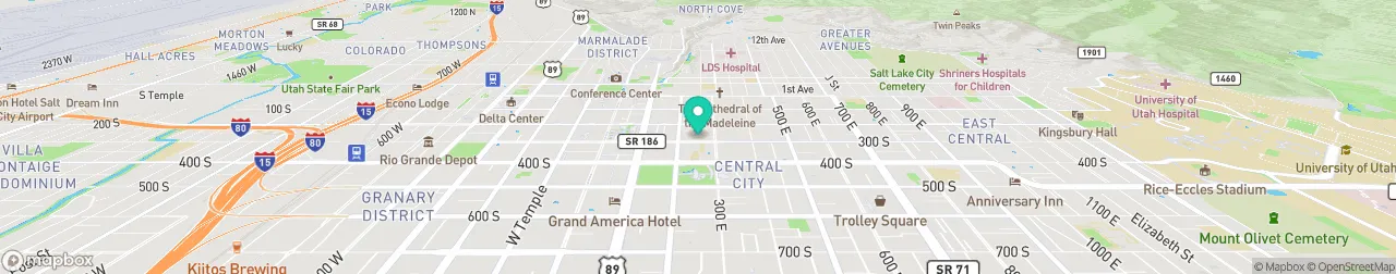 borne de recharge sur la carte