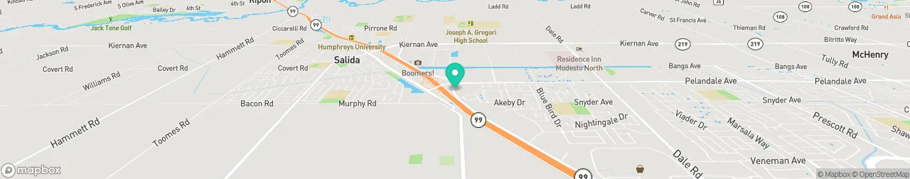 borne de recharge sur la carte