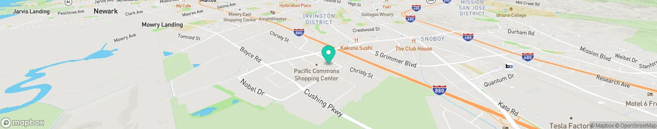 ev charging station on the map