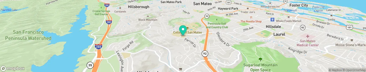 borne de recharge sur la carte