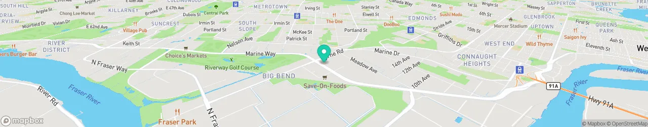 borne de recharge sur la carte