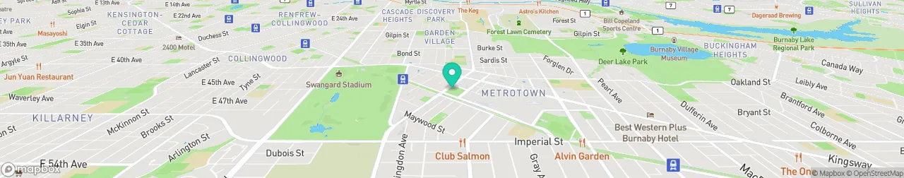 ev charging station on the map