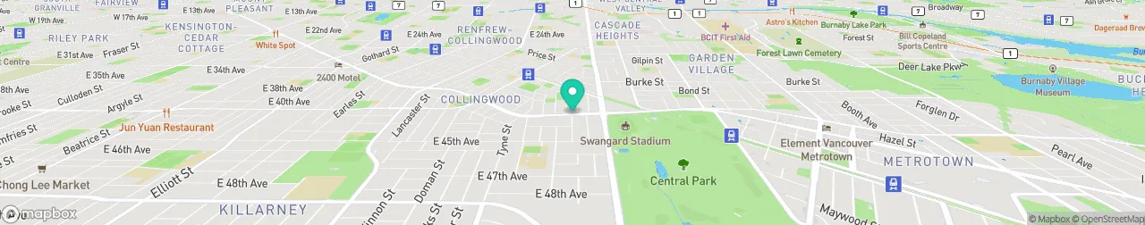 ev charging station on the map