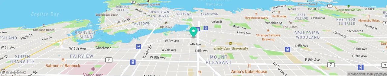 ev charging station on the map