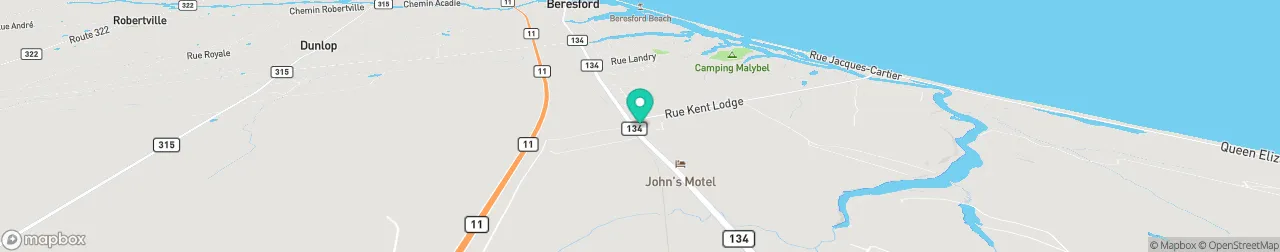 borne de recharge sur la carte