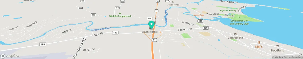 borne de recharge sur la carte