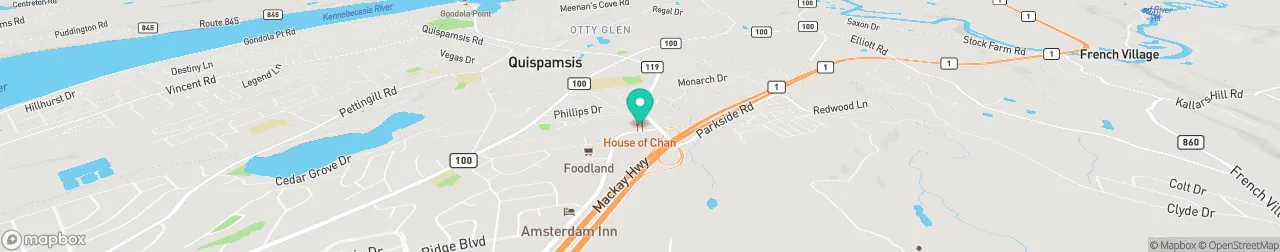 borne de recharge sur la carte