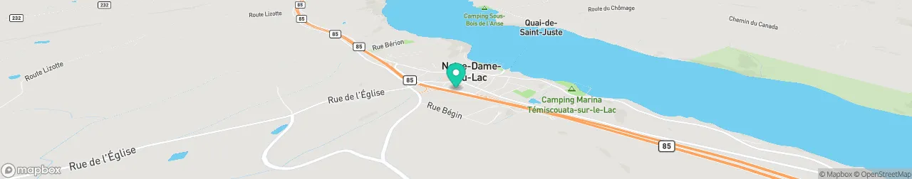 borne de recharge sur la carte