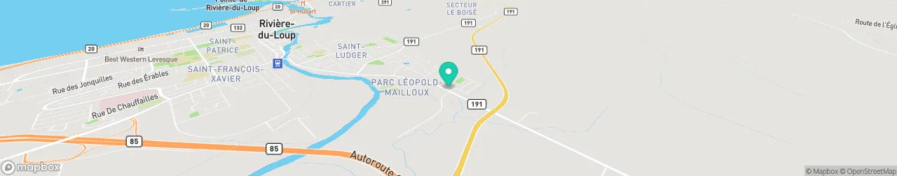 borne de recharge sur la carte