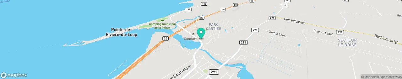 borne de recharge sur la carte