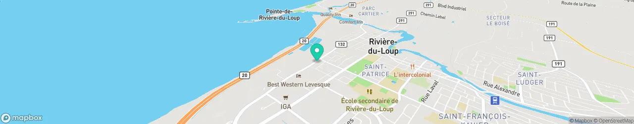 borne de recharge sur la carte