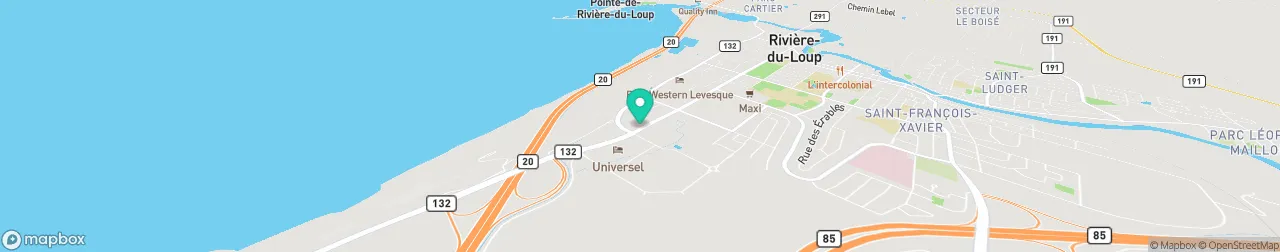 borne de recharge sur la carte