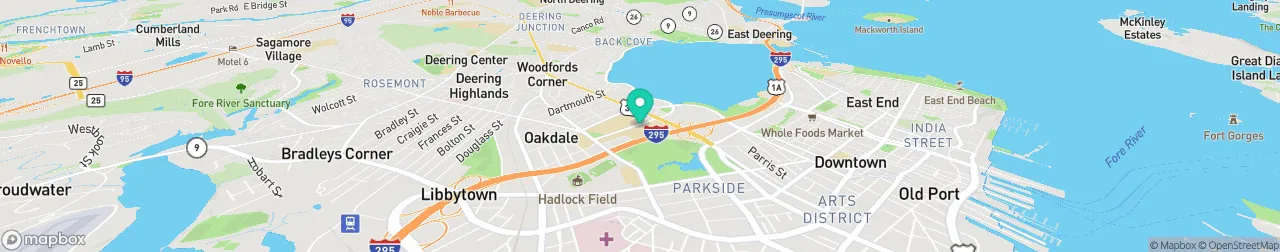 borne de recharge sur la carte