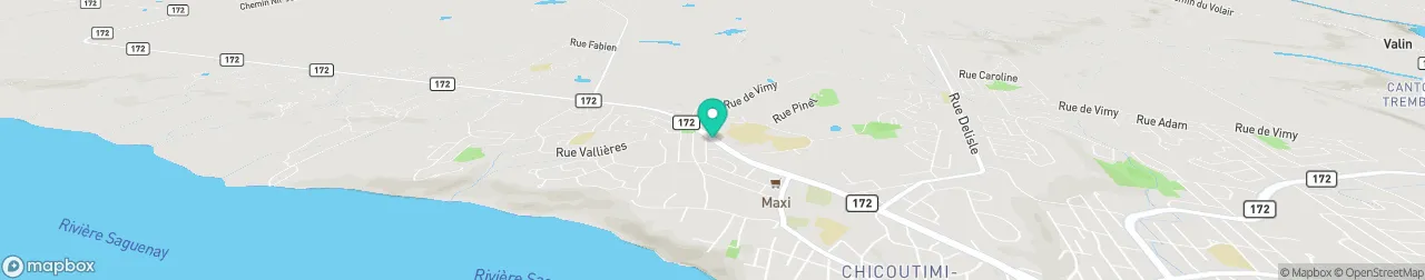 borne de recharge sur la carte