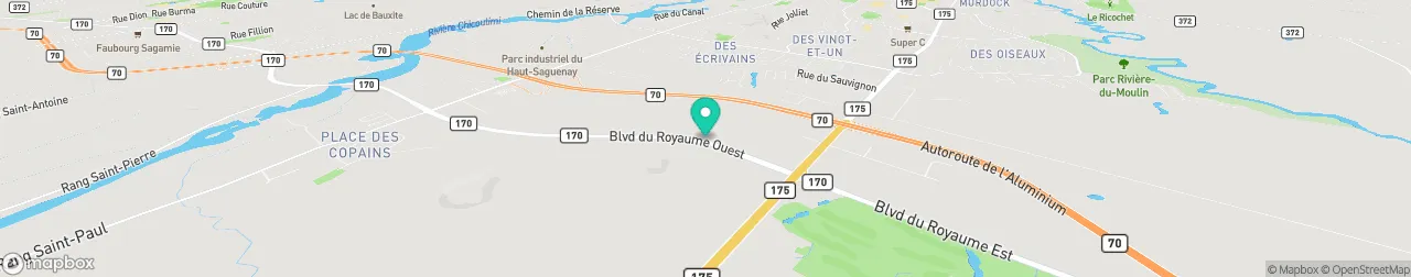 borne de recharge sur la carte