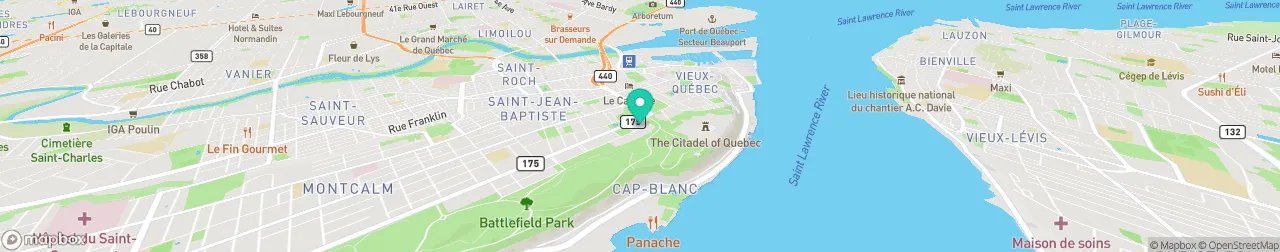 borne de recharge sur la carte