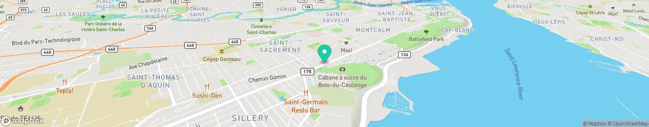 borne de recharge sur la carte