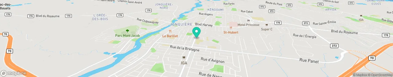 borne de recharge sur la carte