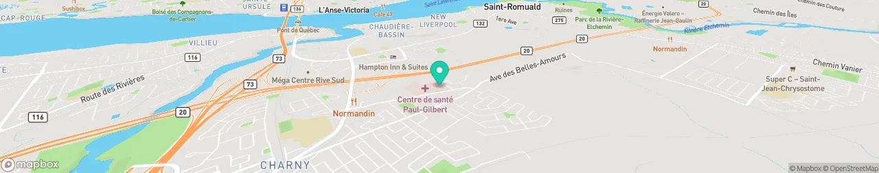 borne de recharge sur la carte