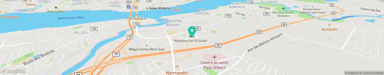 borne de recharge sur la carte