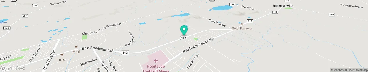 borne de recharge sur la carte