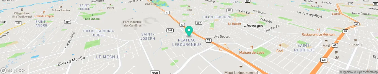 borne de recharge sur la carte