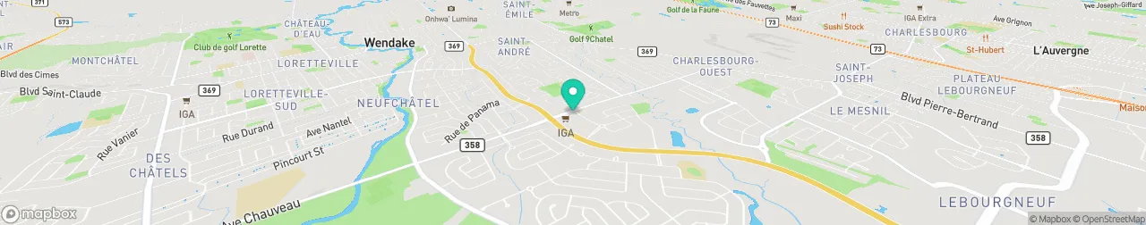 borne de recharge sur la carte