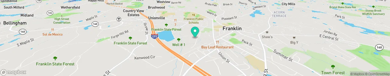 borne de recharge sur la carte