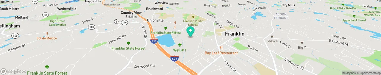 borne de recharge sur la carte