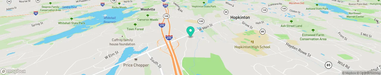 borne de recharge sur la carte