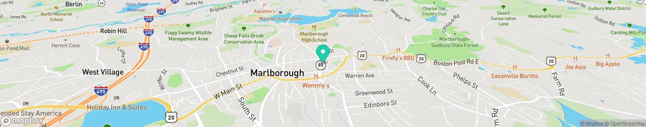 borne de recharge sur la carte