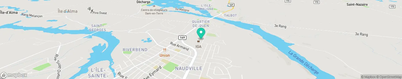 borne de recharge sur la carte