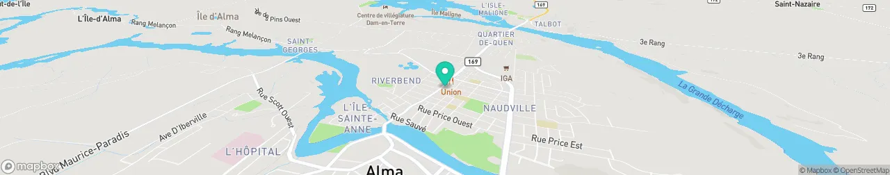 borne de recharge sur la carte