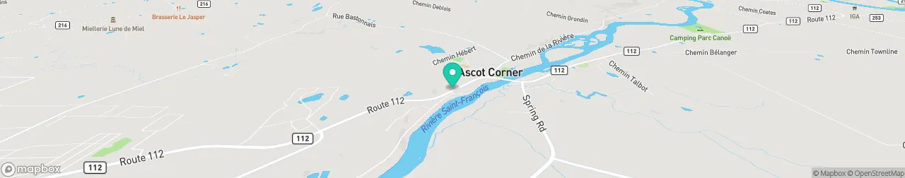 borne de recharge sur la carte