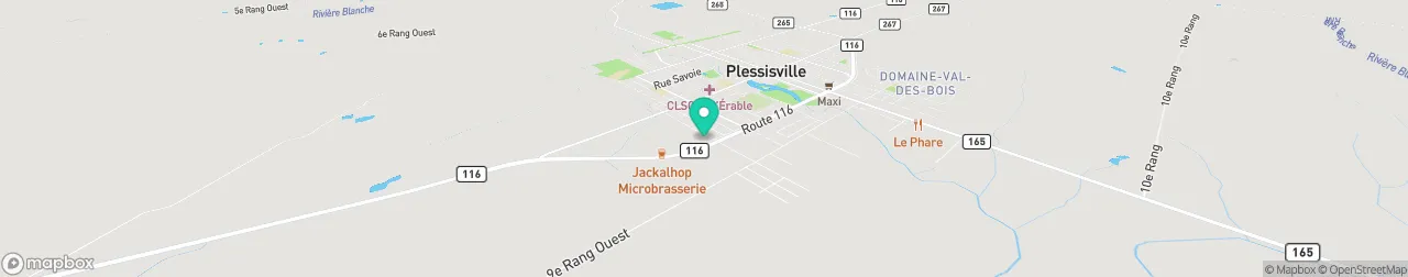 borne de recharge sur la carte