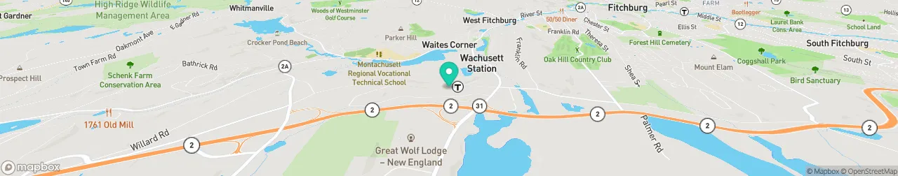 borne de recharge sur la carte