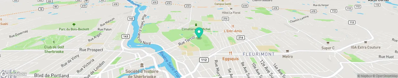 borne de recharge sur la carte