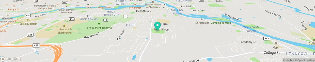 borne de recharge sur la carte