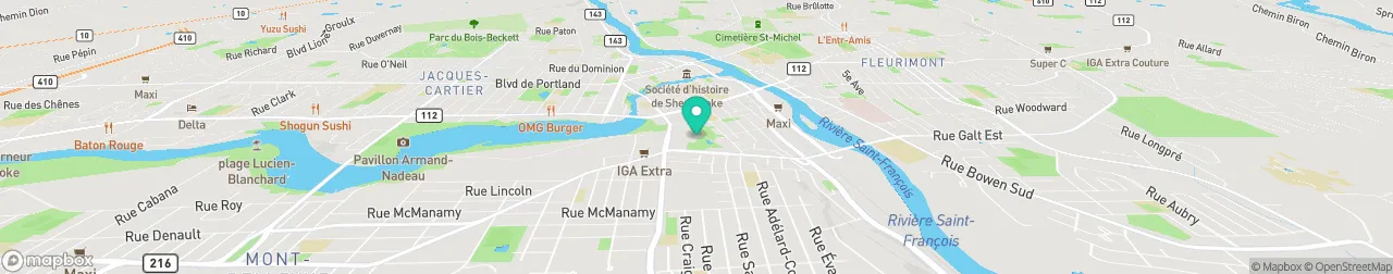 borne de recharge sur la carte