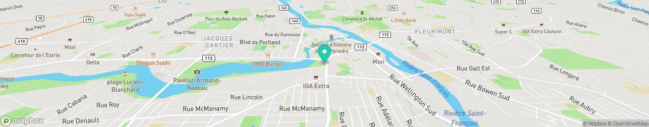 borne de recharge sur la carte