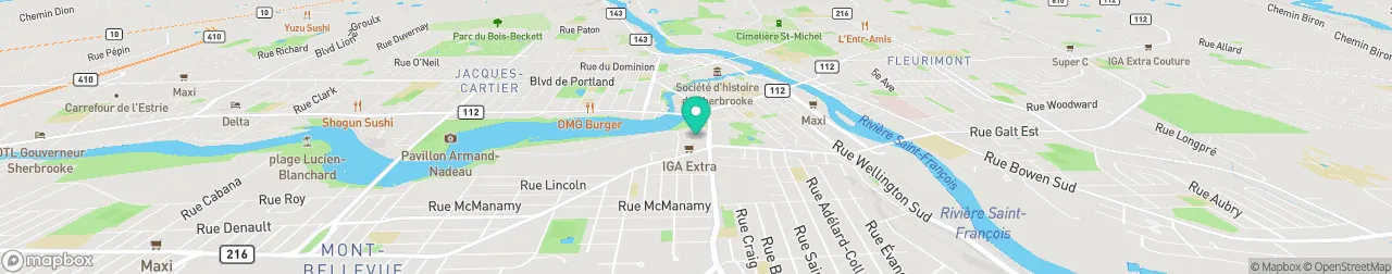 borne de recharge sur la carte