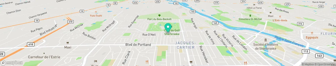 borne de recharge sur la carte