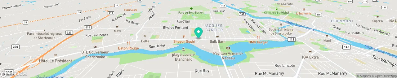 borne de recharge sur la carte