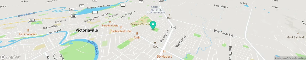 borne de recharge sur la carte