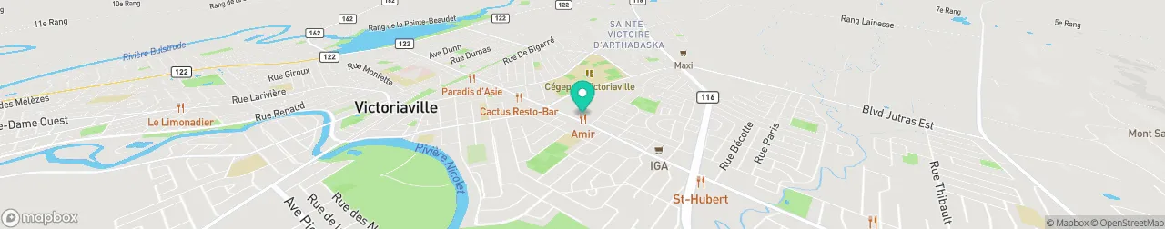 borne de recharge sur la carte