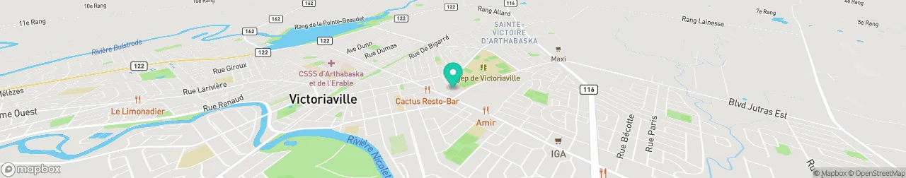 borne de recharge sur la carte