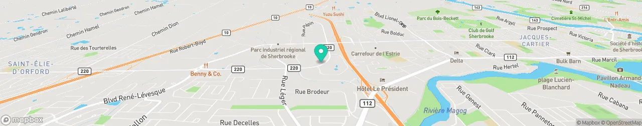 borne de recharge sur la carte