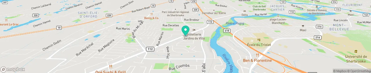 borne de recharge sur la carte