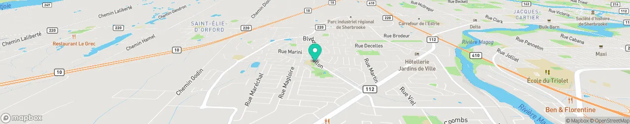 borne de recharge sur la carte