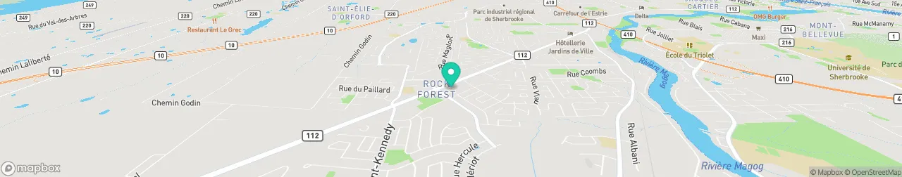 borne de recharge sur la carte